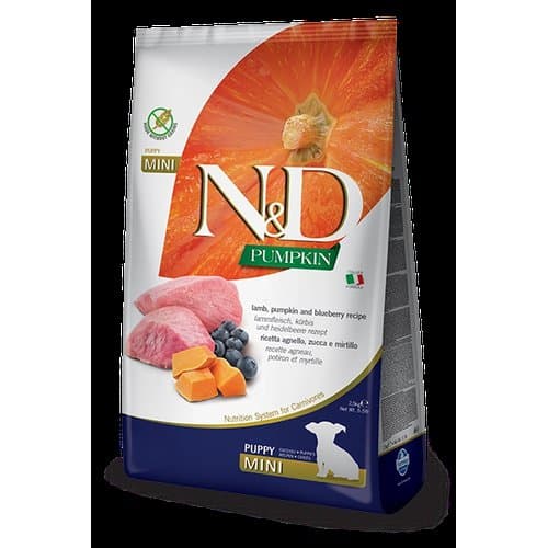 Farmina N&D Pumpkin Grain Free Canine Puppy Mini Lamb&Blueberry
