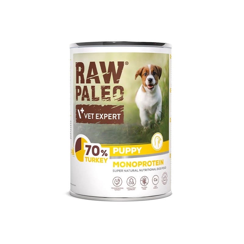 VETEXPERT Raw Paleo Puppy Turkey