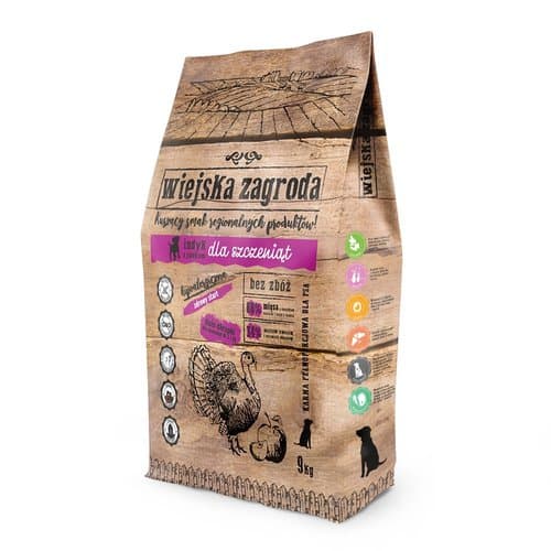 Wiejska Zagroda Dla Szczeniąt Indyk Z Jabłkiem