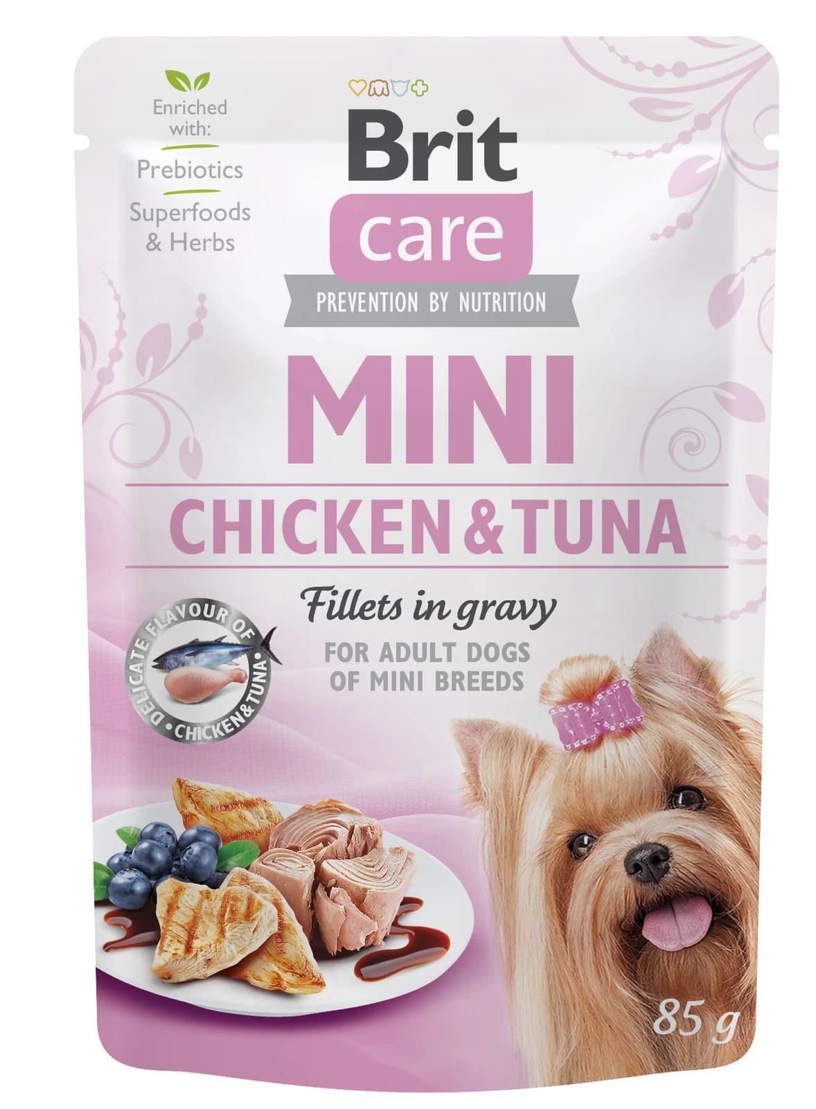 Brit Care Mini Pouch Filety W Sosie Z Kurczakiem I Tuńczykiem