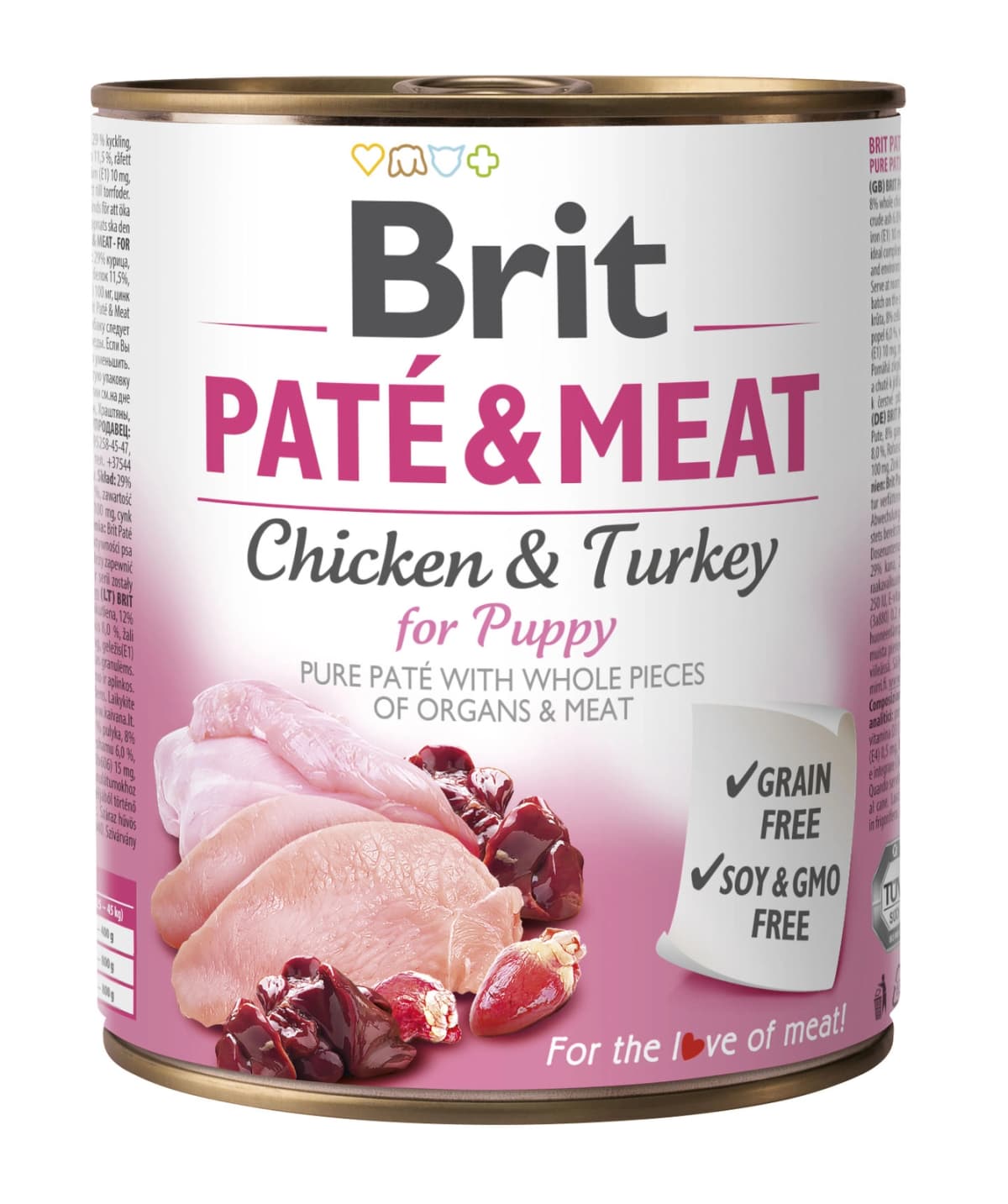 Brit Paté & Meat For Puppy Kurczak Z Indykiem