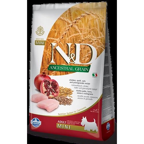 Farmina N&D Ancestral Grain Canine Adult Mini Chicken&Pomegranate