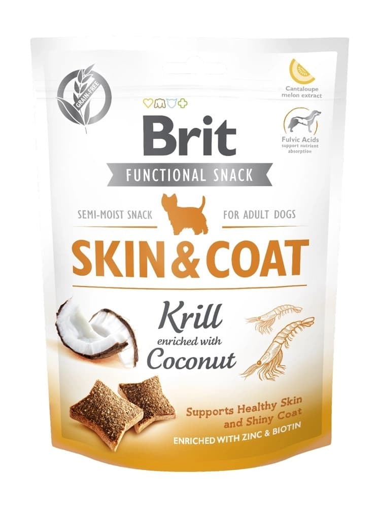 Brit Care Dog Functional Snack Skin&Coat Krill