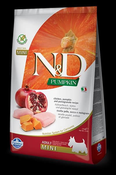 Farmina N&D Pumpkin Grain Free Canine Adult Mini Chicken&Pomegranate