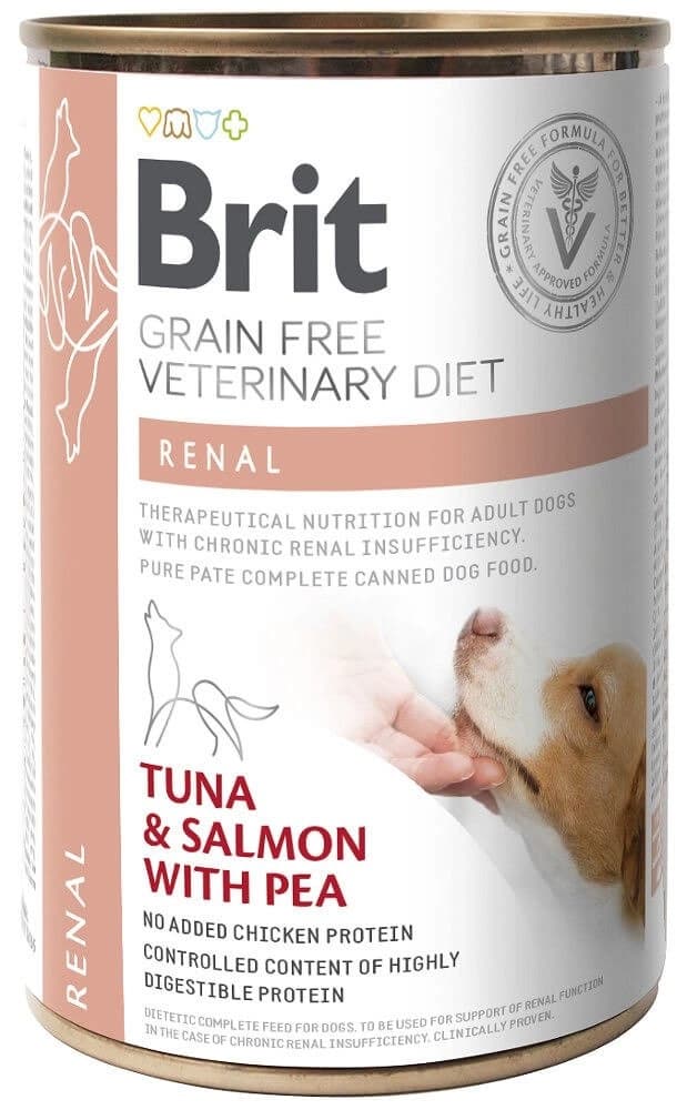 Brit Grain Free Veterinary Diet Dog Renal Tuńczyk, Łosoś I Groszek
