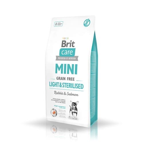 Brit Care Mini Grain Free Light & Sterilised Z Królikiem I Łososiem