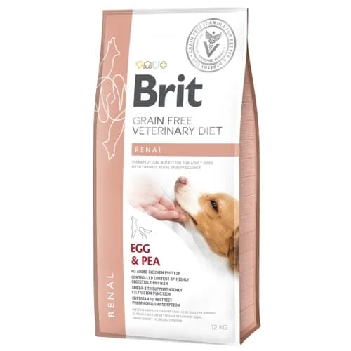 Brit Grain Free Veterinary Diets Dog Renal Jajko Z Groszkiem