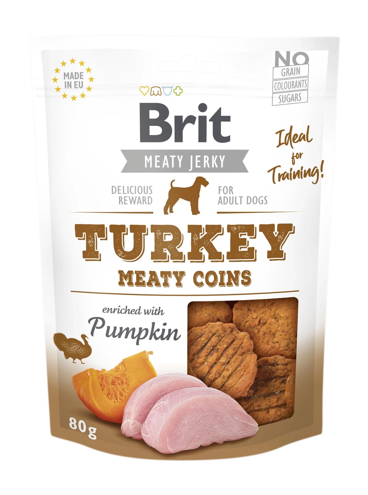 Brit Jerky Snack Turkey Meaty Coins