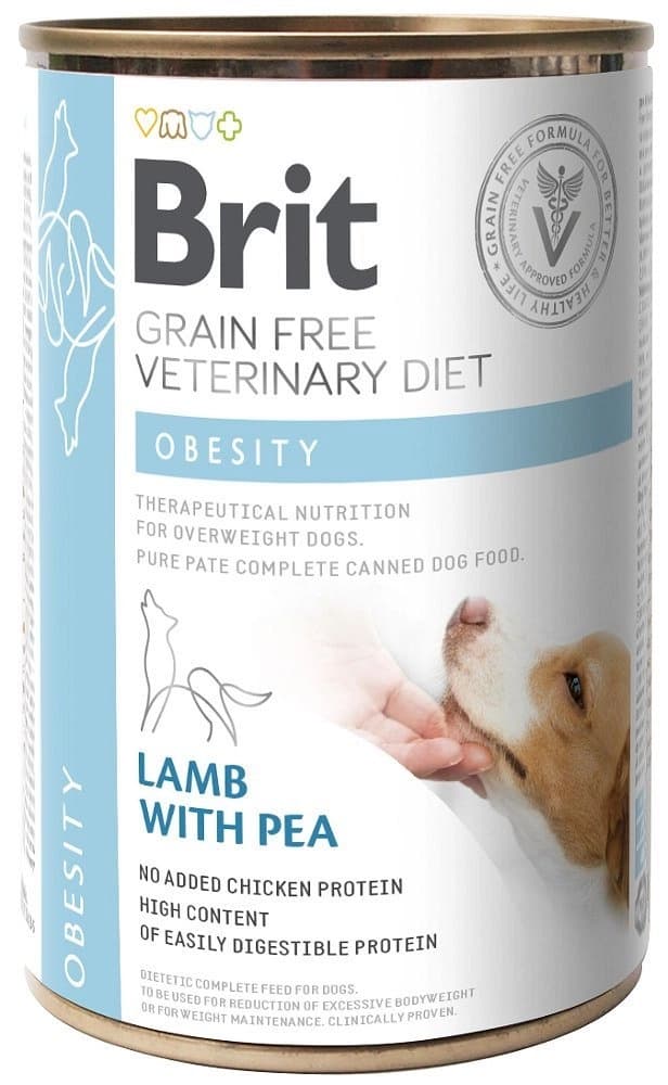 Brit Grain Free Veterinary Diet Dog Obesity Z Jagnięcina I Groszkiem