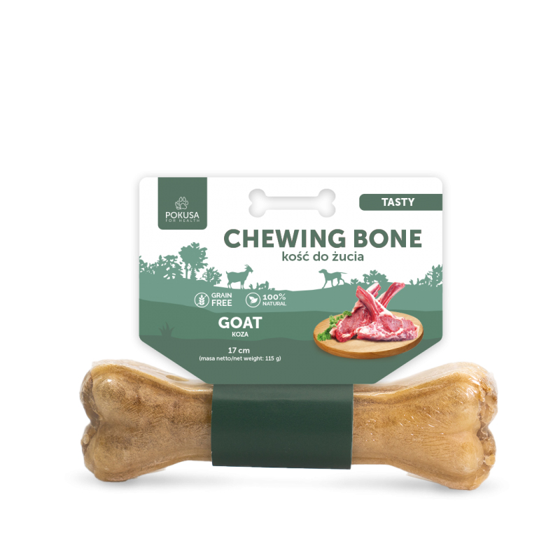 Kość dla psa - chewing bone TASTY 17 cm
