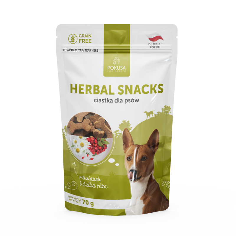 Ciastka dla psa - Herbal Snacks - ziołowe przekąski 70 g