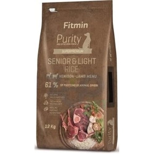 Fitmin Purity Rice Senior&Light Venison&Lamb 12 kg